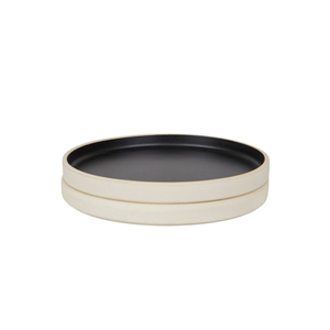 Frama Otto Ceramic Plate Set of 2 Small Black