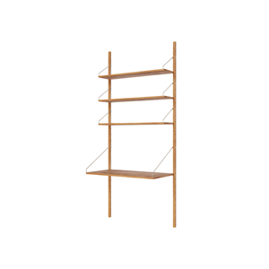 Frama Shelf Library Desk Section Bookcase 185.2x80 Natural Oak