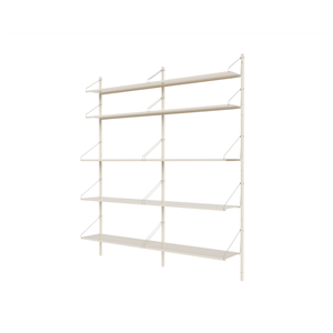 Frama Shelf Library Double Section Bookcase 185.2x80 Warm White