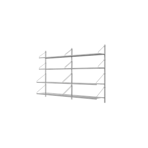 Frama Shelf Library Double Section Shelving Unit 108.4x80 Stainless Steel
