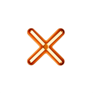 Loom Design Fuzz Wall lamp Black/ Orange