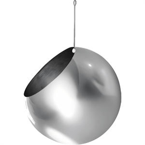 AYTM GLOBE Hanging Potted Plant Ø21 Silver
