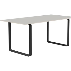 Muuto 70/70 Dining Table 170x85 Gray Linoleum/ Black