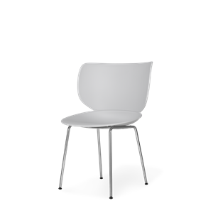 Moooi Hana Dining Chair Unupholstered Set of 2 Concrete/ Chrome