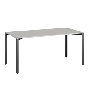 +Halle Grid Table 80x160 Light Gray/ Black