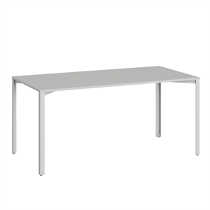 +Halle Grid Table 80x160 Light Gray