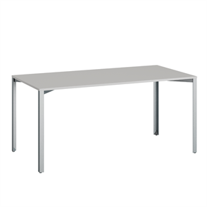 +Halle Grid Table 80x160 Light Gray/ Blue Zinc