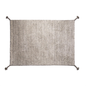Woodnotes Grid Hand Knotted Wool Carpet 170 x 240 cm White/ Gray