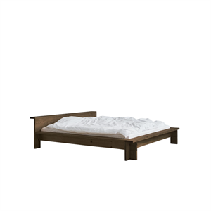 Rye Sleep Hem Bed Frame 200x210 Smoked Red Oak