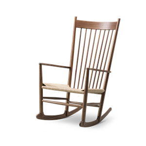Fredericia Furniture J16 Rocking Chair Lacquered Walnut/ Paper Yarn