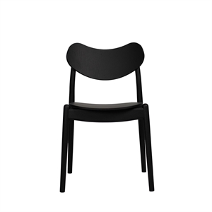 Ro Collection Hybrid Dining Chair Black Lacquered Beech
