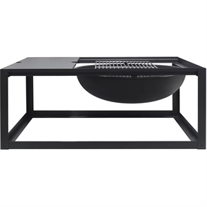 Mareld BBQ Fire Pit With Grill Black