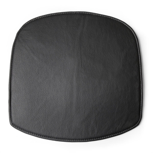 Design House Stockholm Wick Chair Seat Cushion Black Leather