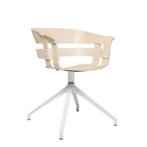 Design House Stockholm Wick Swivel Dining Chair Ash/ White