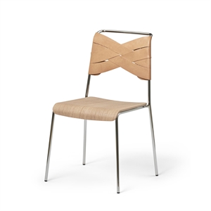 Design House Stockholm Torso Dining Chair Chrome/ Oak/Natural