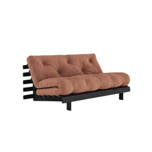Karup Roots Sofa Bed With Roots Mattress 160x200 Clay Brown/Black Lacquered