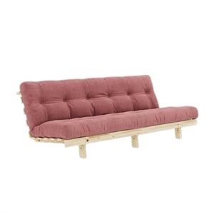 Karup Lean Sofa Bed With Alpha Mattress 130x200 Sorbet Pink/Raw