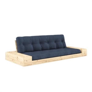 Karup Base Sofa Bed With Side Box & 5-Layer Mattress Clear/Navy