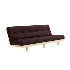 Karup Lean Sofa Bed With Alpha Mattress 130x200 Brown/Raw