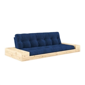 Karup Base Sofa Bed With Side Box & 5-Layer Mattress Cobalt Blue/Royal Blue