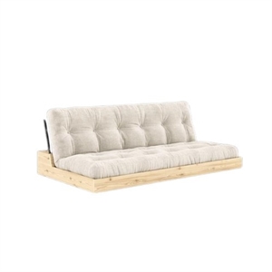Karup Base Sofa Bed With 5-Layer Mattress Black Night/Ivory