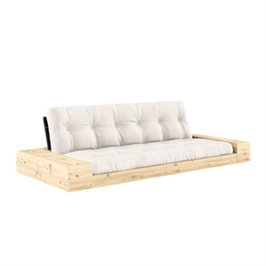 Karup Base Sofa Bed With Side Box & 5-Layer Mattress Black Night/Natural