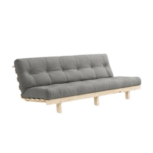 Karup Lean Sofa Bed With Alpha Mattress 130x200 Gray/Raw