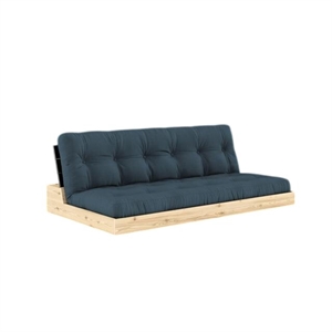 Karup Base Sofa Bed With 5-Layer Mattress Black Night/Petroleum