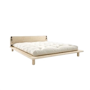 Karup Peek Bed Frame With 2 Lamps 160x200 Raw