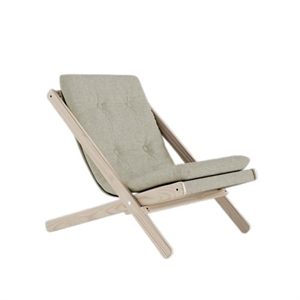 Karup Boogie Armchair M. Mattress 914 Linen/Raw Beech