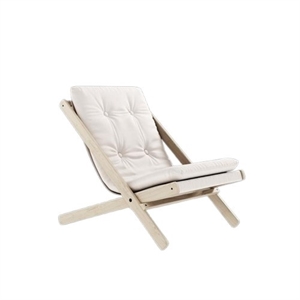 Karup Boggie Armchair with Mattress Outdoor 401 White/Oiled Beech