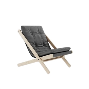 Karup Boggie Armchair with Mattress Outdoor 403 Dark Grey/Oiled Beech