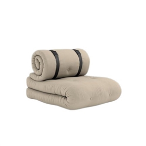Karup Buckle-Up Armchair W. Mattress & Belt Outdoor 402 Beige/ Black