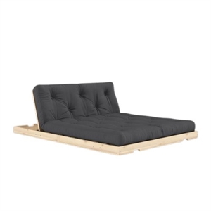 Karup Flip Sofa Bed With Mattress 140x200 Dark Grey/Raw