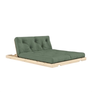 Karup Flip Sofa Bed With Mattress 140x200 Olive Green/Raw