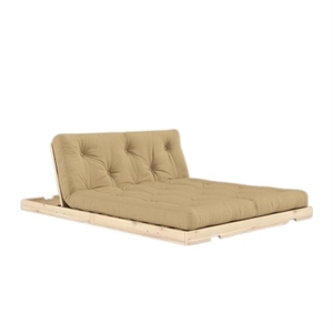 Karup Flip Sofa Bed With Mattress 140x200 Wheat Beige/Raw