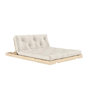 Karup Flip Sofa Bed With Mattress 140x200 Linen/Raw