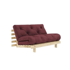 Karup Roots Sofa Bed With Mattress 140x200 710 Bordeaux/Raw