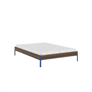 Karup Core Bed Frame 140x200 Carob Brown/Vivid Blue