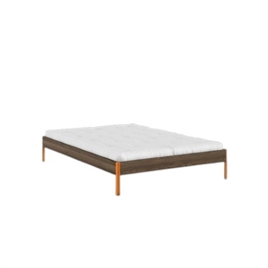 Karup Core Bed Frame 140x200 Carob Brown/Solar Orange