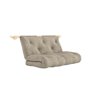 Karup Hooked Sofa Bed With Mattress 135x200 Raw/641 Warm Sand