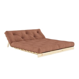 Karup Roots Sofa Bed With Mattress 160x200 759 Clay Brown/Raw