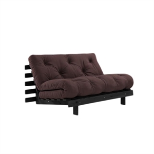 Karup Roots Sofa Bed With Roots Mattress 140x200 Brown/ Black Lacquered