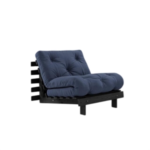 Karup Roots Sofa Bed With Mattress 90x200 Black Night/Navy
