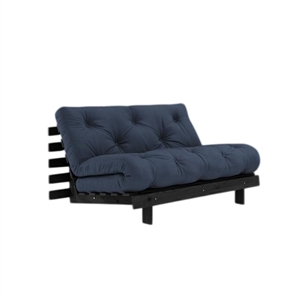 Karup Roots Sofa Bed With Roots Mattress 140x200 Navy/Black Lacquered