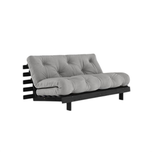 Karup Roots Sofa Bed With Roots Mattress 160x200 Gray/ Black Lacquered