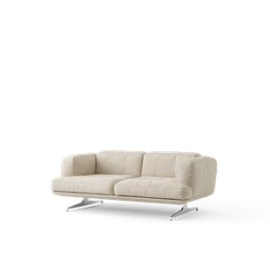 &Tradition Inland AV22 2-Seater Sofa Clay 0011/Polished Aluminum