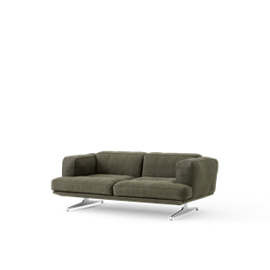&Tradition Inland AV22 2-Seater Sofa Clay 0014/Polished Aluminum