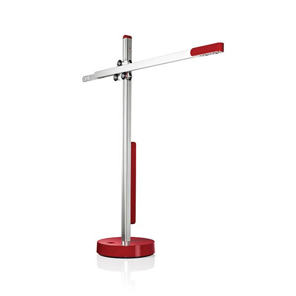 Jake Dyson CSYS Table Lamp Red Silver Free Shipping!