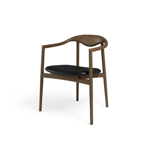 Brdr. Krüger Jari Dining Chair Smoked Oak/ Black Leather